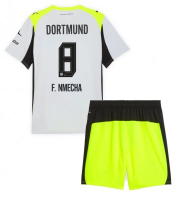 Borussia Dortmund Felix Nmecha #8 Udebanetrøje Børn 2025-26 Kortærmet (+ Korte bukser)